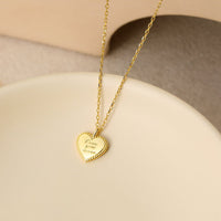 Love Your More Letters Heart 925 Sterling Silver Necklace - KIAHMILLA