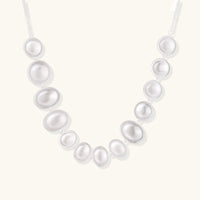 Lunar Pearl Arc Necklace - KIAHMILLA