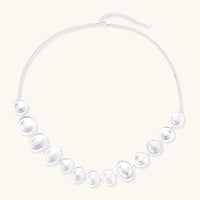 Lunar Pearl Arc Necklace - KIAHMILLA