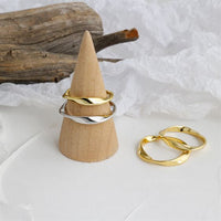 Minimalism Geometric Twisted 925 Sterling Silver Ring - KIAHMILLA
