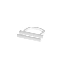 Minimalism Geometry Strips 925 Sterling Silver Adjustable Ring - KIAHMILLA