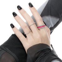Minimalism Irregular 925 Sterling Silver Fine Circle Stacker Ring - KIAHMILLA