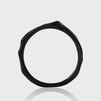Minimalism Irregular 925 Sterling Silver Fine Circle Stacker Ring - KIAHMILLA