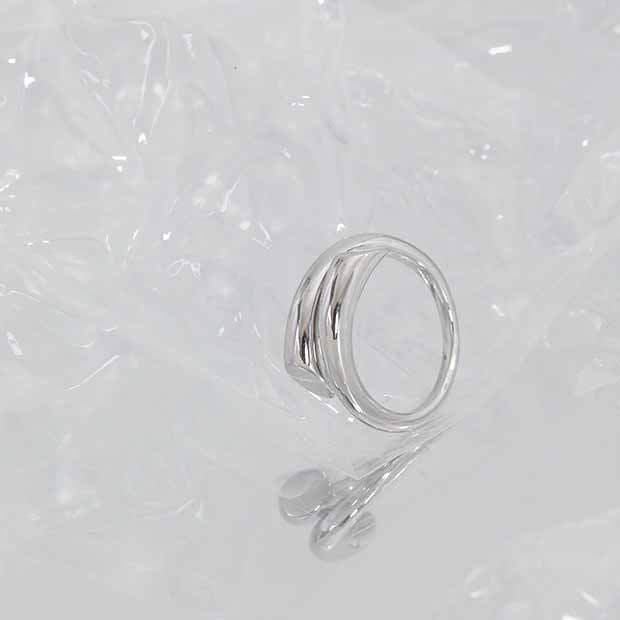 Minimalism Line Crossing 925 Sterling Silver Adjustable Ring - KIAHMILLA