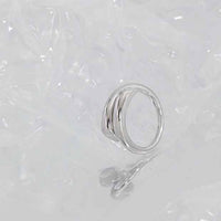 Minimalism Line Crossing 925 Sterling Silver Adjustable Ring - KIAHMILLA