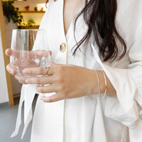 Minimalist Double Layer Snake Chain and Box Chain 925 Sterling Silver Bracelet - KIAHMILLA