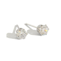 Minimalist Korean Style Women Elegant Fashion Jewelry S925 Sterling Silver Cubic Zirconia Stud Earrings - KIAHMILLA