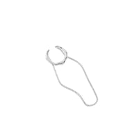 Modern Chain Tassels 925 Sterling Silver Non-Pierced Earring(Single) - KIAHMILLA