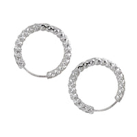 Modern Circle 925 Sterling Silver Hoop Earrings - KIAHMILLA