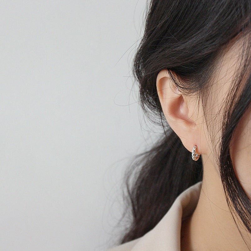 Modern Circle 925 Sterling Silver Hoop Earrings - KIAHMILLA