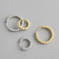 Modern Circle 925 Sterling Silver Hoop Earrings - KIAHMILLA