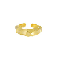 Modern Geometry Irreguar Rhombus 925 Sterling Silver Adjustable Ring - KIAHMILLA