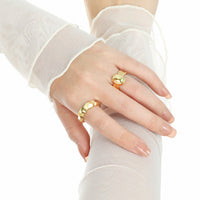 Modern Geometry Irreguar Rhombus 925 Sterling Silver Adjustable Ring - KIAHMILLA