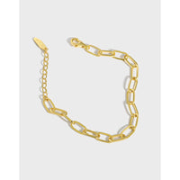 Modern Hollow Chain Fashion 925 Sterling Silver Bracelet - KIAHMILLA
