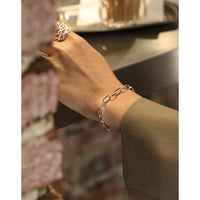 Modern Hollow Chain Fashion 925 Sterling Silver Bracelet - KIAHMILLA