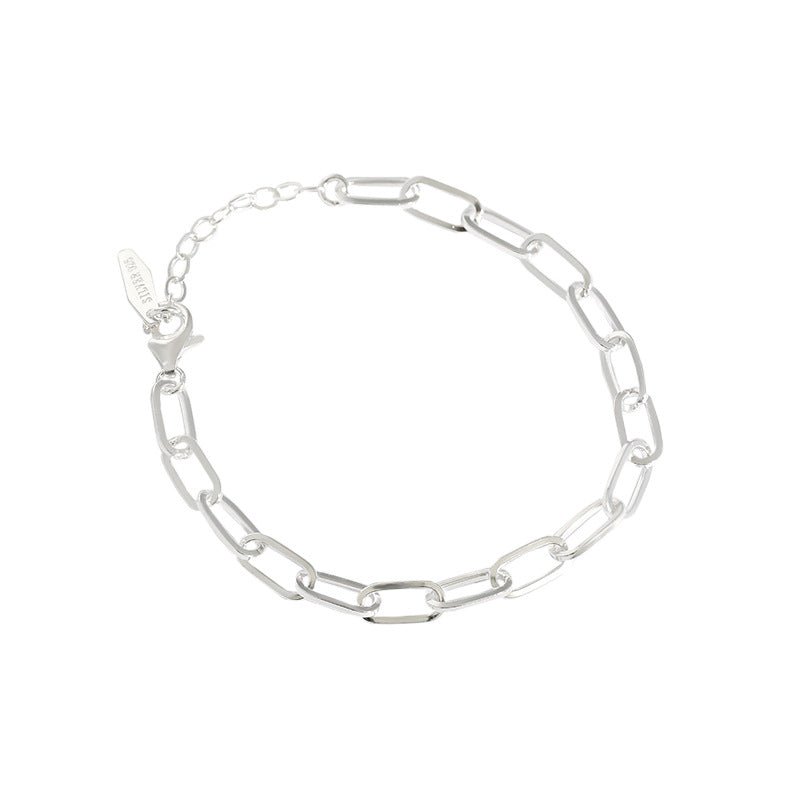 Modern Hollow Chain Fashion 925 Sterling Silver Bracelet - KIAHMILLA