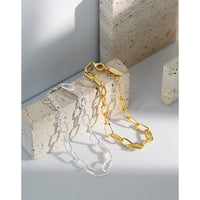 Modern Hollow Chain Fashion 925 Sterling Silver Bracelet - KIAHMILLA