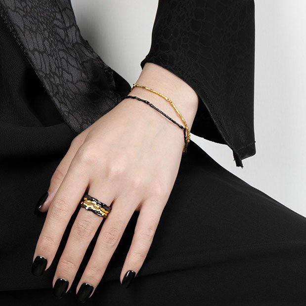 Modern Irregular Branch 925 Sterling Silver Bracelet - KIAHMILLA