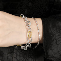 Modern Irregular Branch 925 Sterling Silver Bracelet - KIAHMILLA
