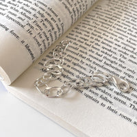 Modern Women Hollow Curb Chain 925 Sterling Silver Bracelet - KIAHMILLA