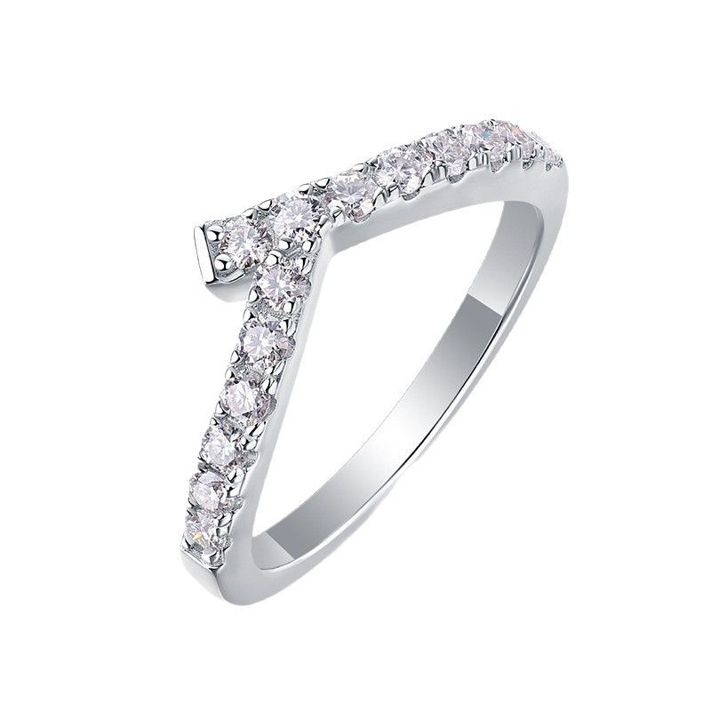 Moissanite Geometric Design Elegant Fashion 925 Sterling Silver Adjustable Ring - KIAHMILLA