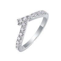 Moissanite Geometric Design Elegant Fashion 925 Sterling Silver Adjustable Ring - KIAHMILLA