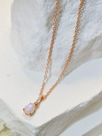 Moonstone Teardrop Pendant Necklace - Coolpeacock