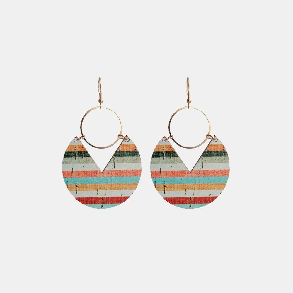 Ms.Pac - Man Shape Wooden Dangle Earrings - Coolpeacock