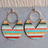 Ms.Pac - Man Shape Wooden Dangle Earrings - Coolpeacock