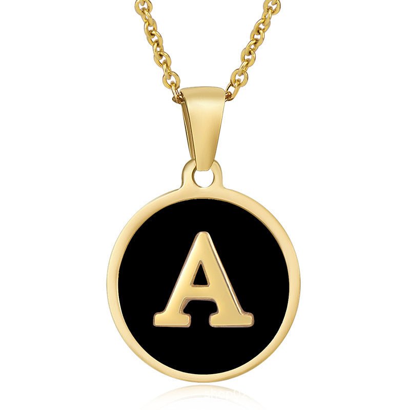 Natural Shell Initial Necklace Collection - KIAHMILLA