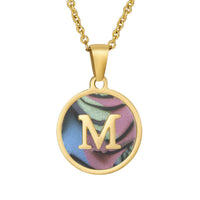 Natural Shell Initial Necklace Collection - KIAHMILLA