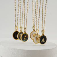 Natural Shell Initial Necklace Collection - KIAHMILLA