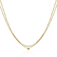 New Double Layers Beads Chain 925 Sterling Silver Necklace - KIAHMILLA