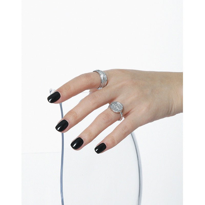 New Irregular River Wave 925 Sterling Silver Adjustable Ring - KIAHMILLA