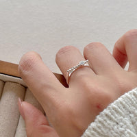 New Round Beads CZ Turntable 925 Sterling Silver Adjustable Ring - KIAHMILLA