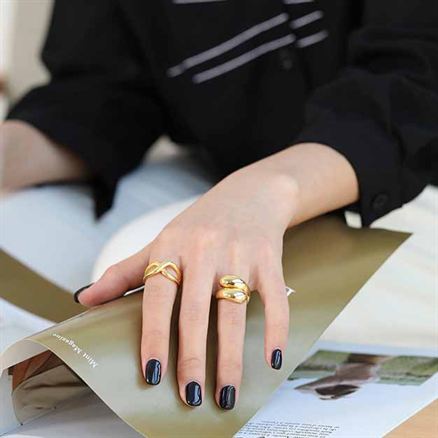 New Waterdrop Unique 925 Sterling Silver Adjustable Ring - KIAHMILLA