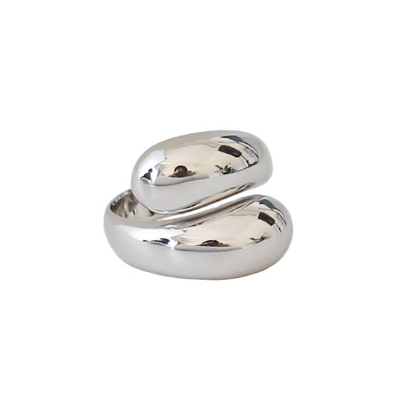 New Waterdrop Unique 925 Sterling Silver Adjustable Ring - KIAHMILLA