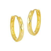 Office Causal Rhombus Carved 925 Sterling Silver Hoop Earrings - KIAHMILLA