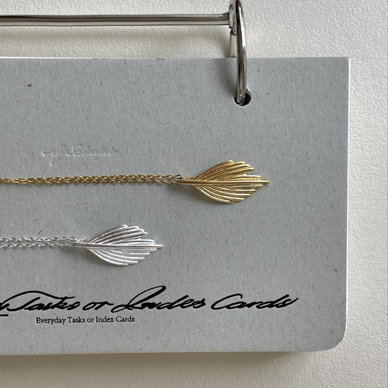 Office Irregular Leaf Feather 925 Sterling Silver Necklace - KIAHMILLA