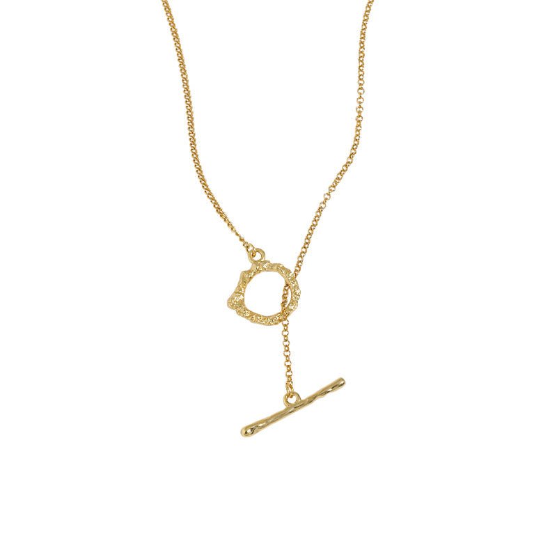 Office Irregular OT Shape 925 Sterling Silver Necklace - KIAHMILLA