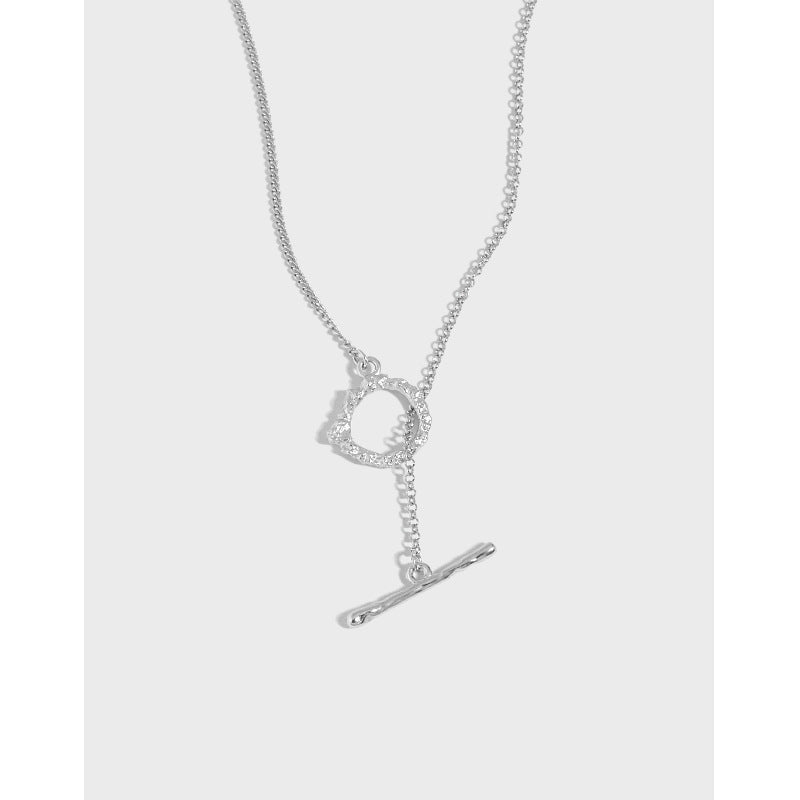 Office Irregular OT Shape 925 Sterling Silver Necklace - KIAHMILLA
