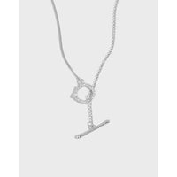 Office Irregular OT Shape 925 Sterling Silver Necklace - KIAHMILLA
