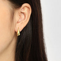 Office Irregular U Shape Hot 925 Sterling Silver Hoop Earrings - KIAHMILLA