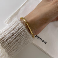 Office Lady Round Beads 925 Sterling Silver Bracelet - KIAHMILLA