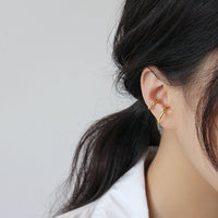 Office Mobius Twisted 925 Sterling Silver Non-Pierced Earring(Single) - KIAHMILLA