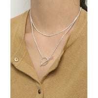 Office Popcorn Chain OT Shape 925 Sterling Silver Necklace - KIAHMILLA