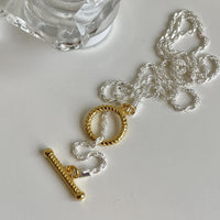 Office Simple OT Shape 925 Sterling Silver Necklace - KIAHMILLA