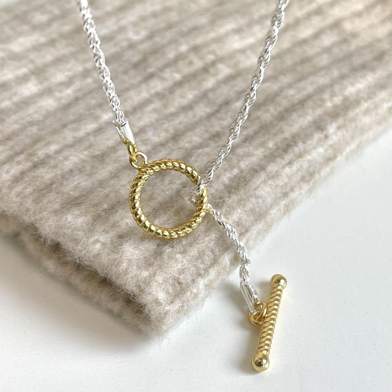 Office Simple OT Shape 925 Sterling Silver Necklace - KIAHMILLA