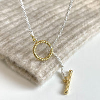 Office Simple OT Shape 925 Sterling Silver Necklace - KIAHMILLA