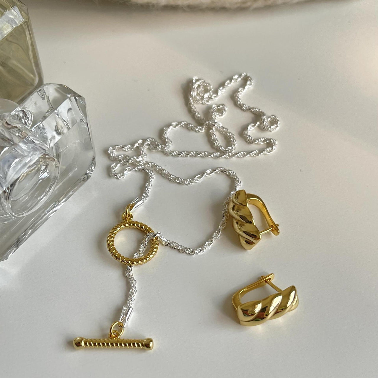 Office Simple OT Shape 925 Sterling Silver Necklace - KIAHMILLA